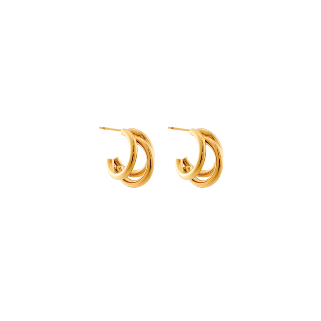 Ohana Bold Hoop Earrings - gold